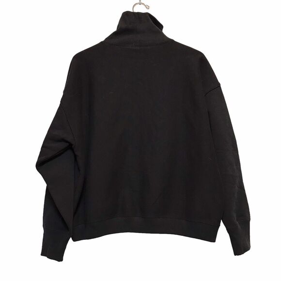 Women’s Champion Reverse Weave Sleeve Logo High-Neck Sweatshirt Black XL‎ - Picture 3 of 10